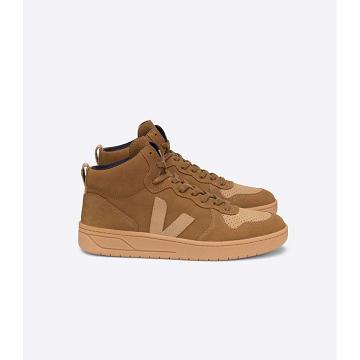 Pánské Vysoké Veja V-15 NUBUCK Hnědé | CZ 118NWY